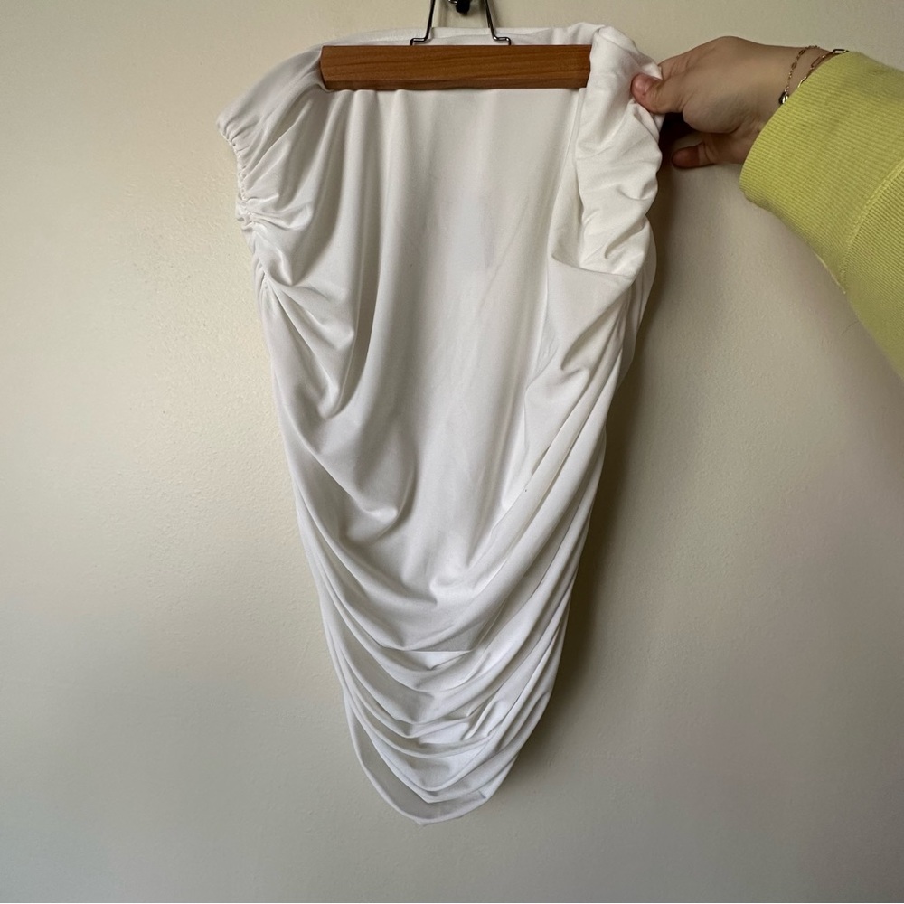 Tube Ruched Mini Skirt - Picture 2 of 2